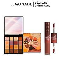 Combo Lemonade Bảng phấn mắt Aesthetic Eyeshadow Palette và Son Perfect Couple Fashionistar 20.8g-8g