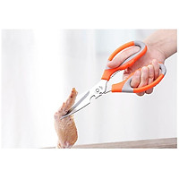 Kéo Nhà Bếp Đa Năng K-024 Màu Cam 5 Trong 1