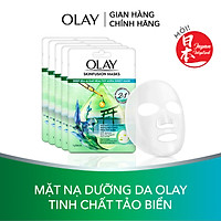 Combo 5 mặt nạ giấy sáng da tinh chất tảo biển Olay Skinfusion Mask Tinh Chất Tảo Biển