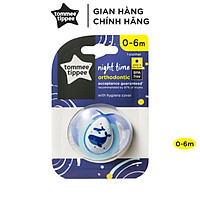 Ty ngậm dạ quang cho bé Tommee Tippee Night Time 0-6 tháng (vỉ đơn) - Cá Voi