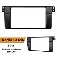 Car Stereo Radio Fascia Panel Plate Frame 2 Din for BMW 3-Series E46 1998-2005