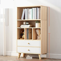 Tủ Kệ Sách Đứng Đa Năng KBT36 SPEVI Cao Cấp - Phong Cách Châu Âu, Phủ Melamine Chống Trầy Xước Và Chống Nước Bề Mặt