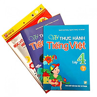 Combo Vở thực hành Tiếng Việt lớp 4 + tập bọc sách vở