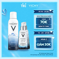 Bộ Xịt Khoáng Dưỡng Da Vichy Mineralizing Thermal Water 150ML + Tặng Dưỡng Chất Giàu Khoáng Chất Mineral 89