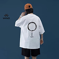 Áo thun tay lỡ Wind phông unisex form rộng Đạo Sĩ nam nữ oversize cotton ulzzang
