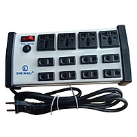 Ổ cắm 4 cửa đa năng 8 cửa đơn Ominsu có Aptomat chịu tải 2000W cao cấp