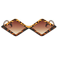 Vintage Anti-UV Rhombus Sunglasses Shades Plastic Frame Glasses Eyewear