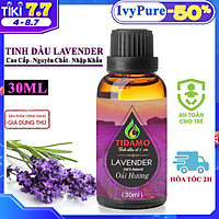 Tinh Dầu Lavender 30ML Nhập Khẩu Cao Cấp - Tinh Dầu Oải Hương TIDAMO Xông Phòng Thư Giãn, Bảo Vệ Sức Khỏe