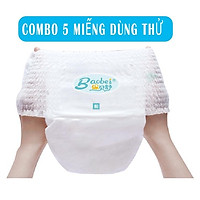 Combo 5 miếng trải nghiệm tã/bỉm quần/dán Baobei đủ size S/M/L/XL/XXL