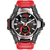 SMAEL Outdoor Sports Waterproof and Shockproof Electronic Watch Women's Student Sports Watch Couple Watch 1805