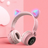 Tai nghe Bluetooth chụp tai mèo bản nâng cấp không bị rè, sáng nhiều màu - Hàng chính hãng