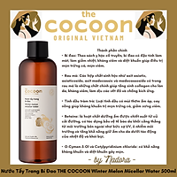 Nước Tẩy Trang Bí Đao THE COCOON Winter Melon Micellar Water 500ml