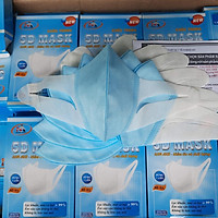 Hộp 10 cái Khẩu trang y tế 4 lớp 5D MASK FAMAPRO NAM ANH ngăn ngừa vi khuẩn lọc khói bụi dây đeo vải thiết kế 3D vừa vặn