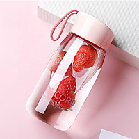 Bình đựng nước nắp quai xách trong suốt 380ml tiện dụng