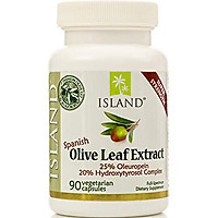 Real European Olive Leaf Extract - 25% Oleuropein, Plus 20% Hydroxytyrosol Complex - 100% Grown & Extracted in Spain - Super-Strength Capsules by Island Nutrition