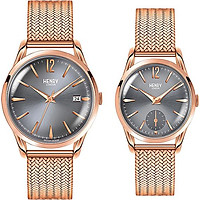 Đồng Hồ Đôi Dây Thép Không Gỉ Henry London HL39-M-0118 - HL30-UM-0116