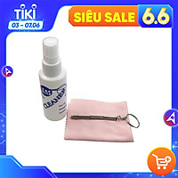 Combo nước rửa kính và khăn lau kính (Tặng kèm bộ ốc vít)