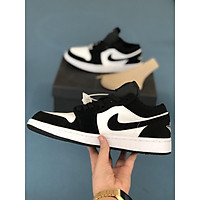 Giày thể thao Jordan 1 đen trắng cổ thấp, Giày JD low panda nam nữ siêu hot dễ phối đồ - Hàng chuẩn Full Box Bill