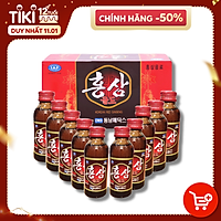 Thực Phẩm Chức Năng Nước hồng sâm Hàn Quốc hộp 10 chai x 100ml