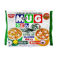 Mì ăn dặm cho trẻ trên 1 tuổi Nissin MUG Cup Noodle 96g (4 Gói nhỏ bên trong, 2 hương vị) - Nhập khẩu Nhật Bản