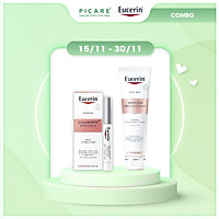 Combo Tinh chất giảm thâm nám Eucerin Ultra White+ Spotless Spot Corrector 5ml Và Eucerin Sữa Rửa Mặt Làm Trắng GiảmThâm Nám Ultra White+ Spotless Cleansing Foam 150g