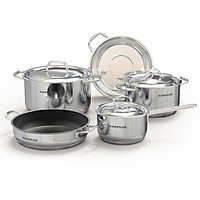Bộ nồi chảo inox 5 đáy Sunhouse SHG995