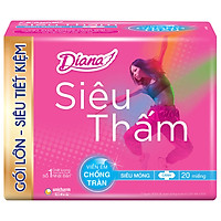 Băng Vệ Sinh Diana Siêu Thấm Siêu Mỏng Cánh (Gói 20 Miếng)