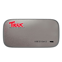 Ổ cứng di động SSD TREK Micro Portable SSD 256GB USB 3.1 Gen 2 Type C (Titanium) - Hàng Chính Hãng