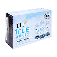 Thùng 48 chai sữa chua uống hương việt quất TH True Yogurt 180ml