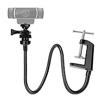 Adjustable Webcam Stand Camera Phone Holder Gooseneck Desk Mount 38cm Tube