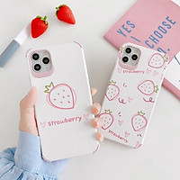 Ốp Lưng iPhone Dâu Tây Dễ Thương Dành Cho iPhone 6 / 6 Plus / 7 / 7 Plus / 8 / 8 Plus / X / Xs / Xs Max / 11 / 11 Pro / 11 Pro Max / 12 / 12 Pro / 12 Pro Max