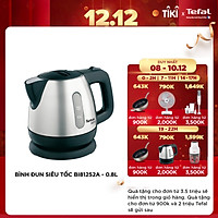 Bình đun siêu tốc Tefal BI81252A - 0.8L - Chất liệu inox không rỉ - Tự động ngắt điện khi nước sôi - Hàng chính hãng