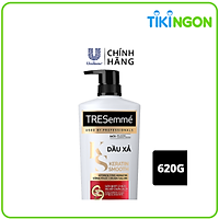 Dầu xả TRESEMME Keratin Smooth Dưỡng tóc khô xơ rối Công thức Hydrolyzed Keratin Vào Nếp Suôn Mượt 620g