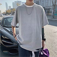 3 Color【M-5XL】Fashion Personality Breathable Hole Short Sleeve T-shirt Men Student Short T-shirt Unisex T-shirt Summer New Style Oversize