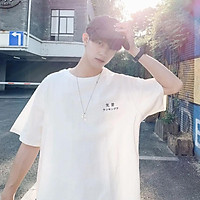 Áo thun Tay lỡ Nam Nữ Form Rộng In decal Nhật Bản 3 màu trắng Trùm Unisex vải cotton thích hợp đi chơi