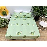 bộ ga gối cotton poly - Emmibedding - mẫu dễ thương mới - miễn phí bo chun