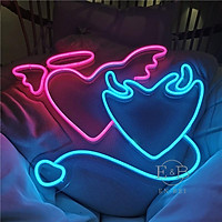 Đèn Trang Trí Led Sign Thiên Thần Và Ác Quỷ