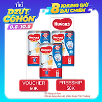 Combo 3 Gói Tã Quần Huggies Dry Gói Cực Đại XL62 (62 Miếng) - Tặng 8 miếng