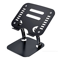 Giá Đỡ Dành Cho Máy Tính, Laptop, iPad, Macbook Hỗ Trợ Tản Nhiệt Chống Đau Lưng Mỏi Cổ- Chất Liệu Hợp Kim Nhôm Cao Cấp - Hàng Chính Hãng Helios