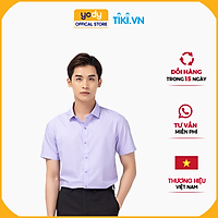 Áo Sơ Mi Nam YODY Dáng Slimfit Tay Ngắn Chất Liệu Lụa Nến Mát Mẻ Mềm Mịn Chống Nhăn - SNM4001