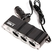 Bộ chia ba tẩu và cổng USB 12V cho ô tô TL 332