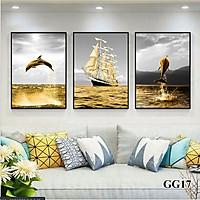 Bộ tranh treo tường phong thủy trang trí nội thất đẹp và giá gốc tại xưởng mới nhất thị trường ĐL 38