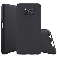 Ốp lưng cho Xiaomi Poco X3 NFC nhựa dẻo TPU Đen - che camera