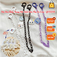 Dây Móc Đeo Khẩu Trang Dạng Xích Ngọt Ngào Chống Rơi Thất Lạc Thiết Kế Xinh Xắn Phong Cách Hàn Quốc