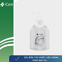 Gel rửa tay dược liệu AntiCoro - Thương hiệu iCare Pharma - Nano Bạc- Chai 500ml
