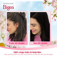 Thuốc nhuộm phủ bạc Bigen Milky nhập khẩu Nhật Bản, nhuộm tóc bạc hoàn toàn, nhuộm dễ tại nhà 80ml dạng kem