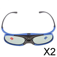 2x3D Glasses For DLP-LINK Projectors Active Shutter Acer/BenQ/Optoma