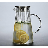 BÌNH THỦY TINH CHỊU NHIỆT MÀU TRẮNG CAO CẤP DUNG TÍCH 1,8L