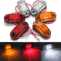 12V Side Marker LED Light For Caravan Truck Trailer (White)