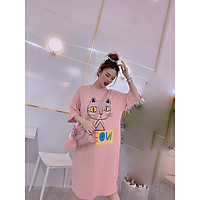 Đầm bầu mùa hè suông cotton thời trang